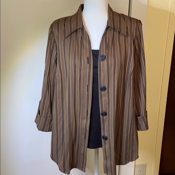 Dress Barn Tops - DRESSBARN Blouse w/Tank Front Panel